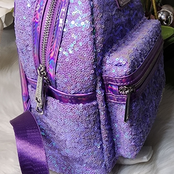 Set of 2 Ariel sequin Loungefly backpack&wallet main image 4